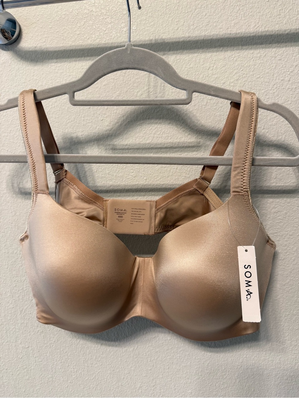 NWT Soma "Stunning Balconette Bra" in Warm Amber, size 40D - Picture 6 of 7